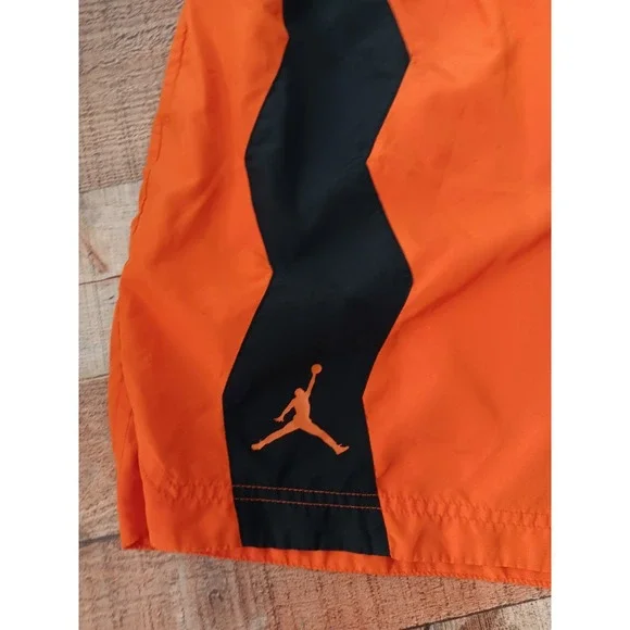 Nike Jordan Mens Dry Fit Zion Mesh Shorts Sz Medium Orange 2374 - Picture 3 of 8